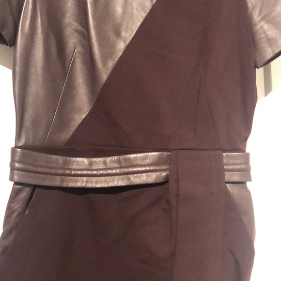 The Kooples Women's Burgundy and Brown Dress - Picture 4 of 10